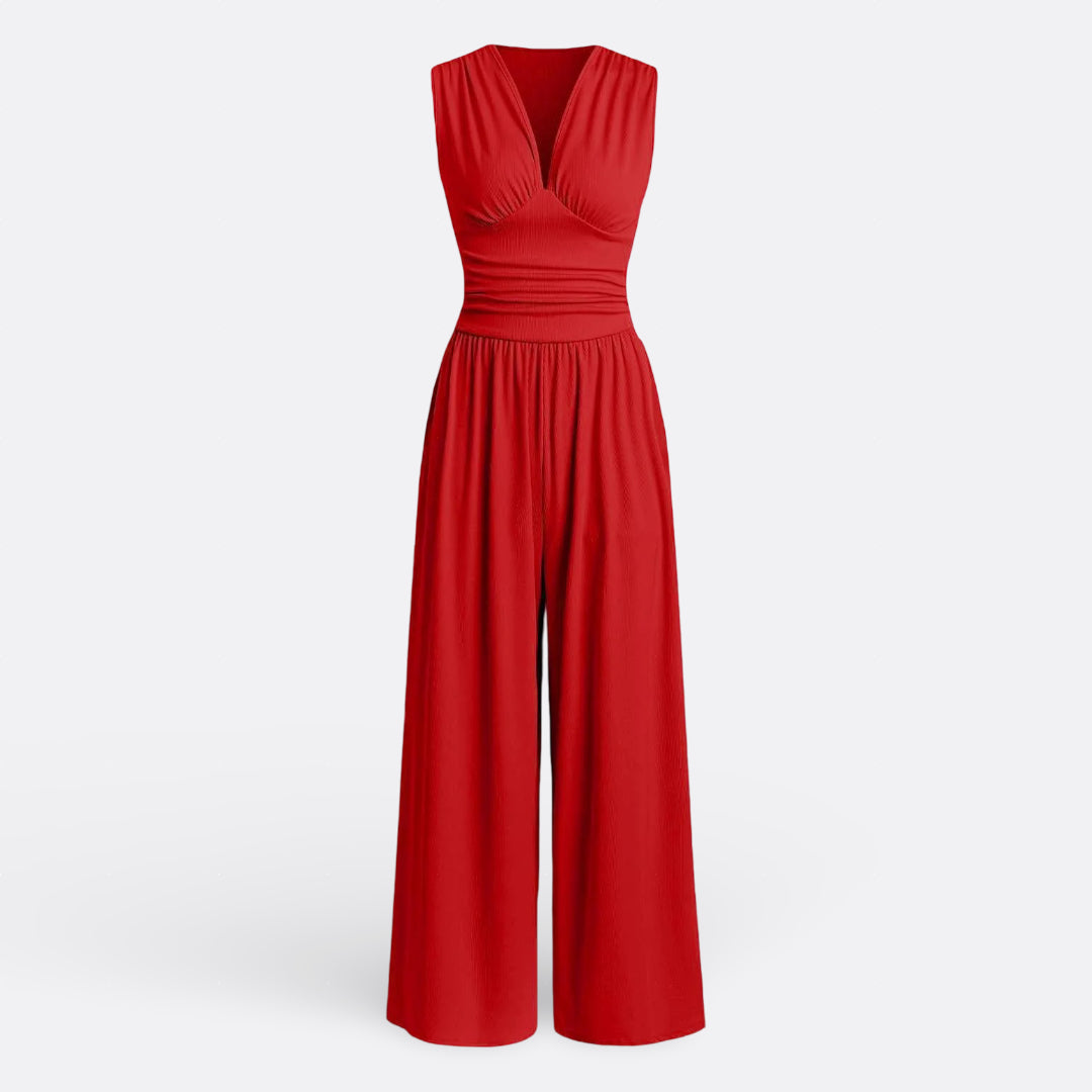 Leonor - Elegant Sleeveless Jumpsuit with Wide Legs