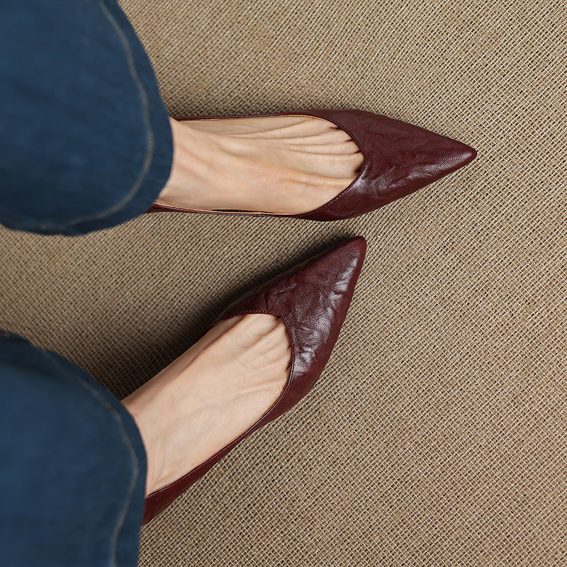 Authentic Leather Heels Veler