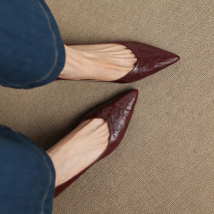 Authentic Leather Heels Veler