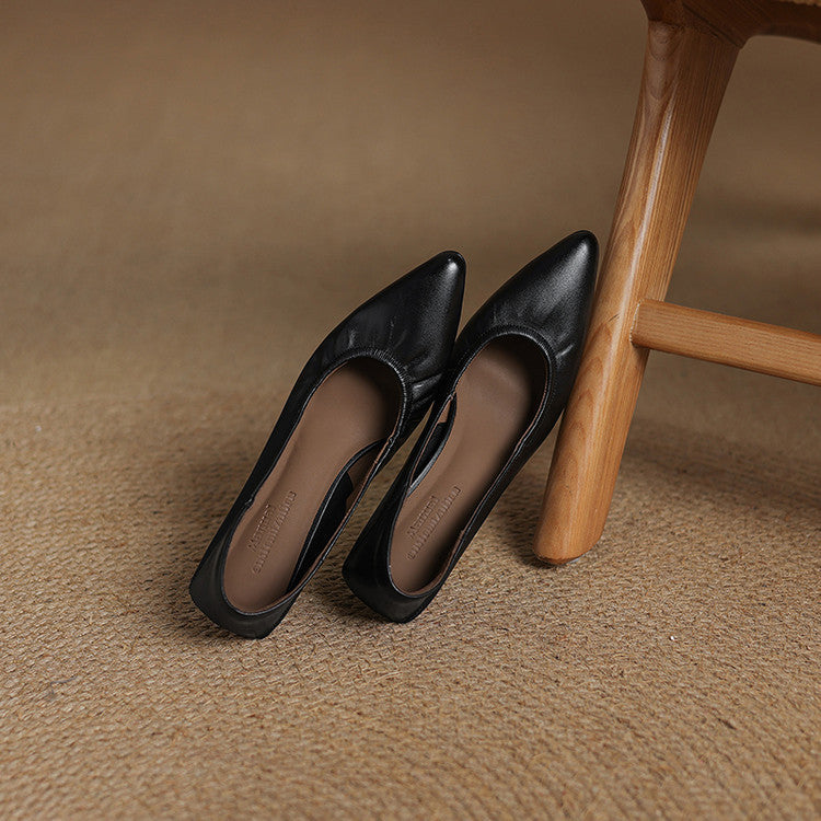Liora Authentic Leather Heels