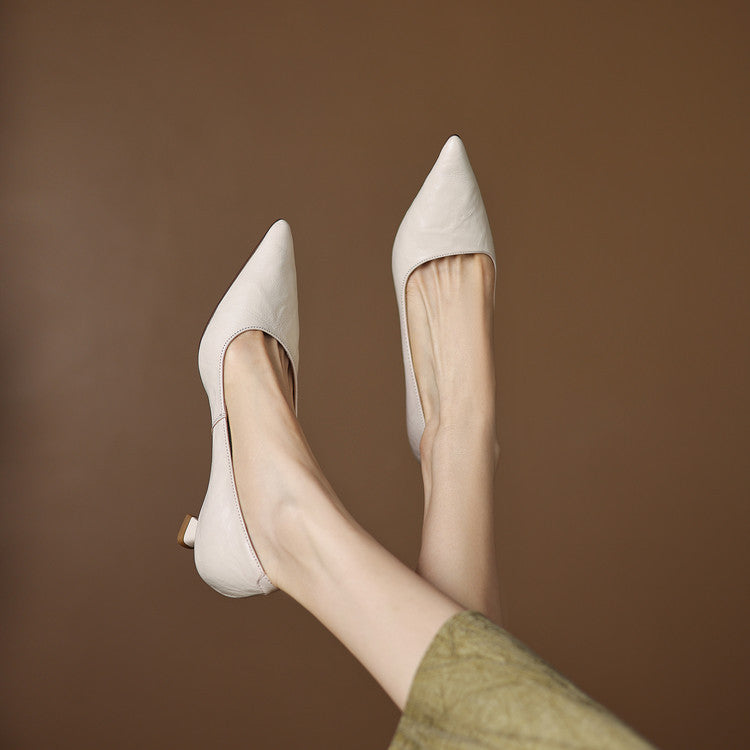 Authentic Leather Court Shoes Elar
