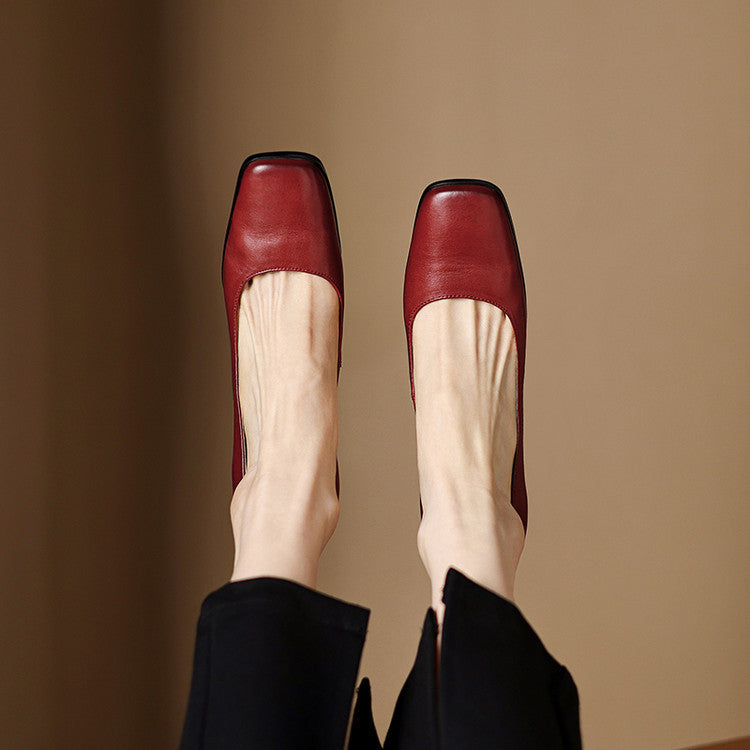 Authentic Leather Heels Arlix