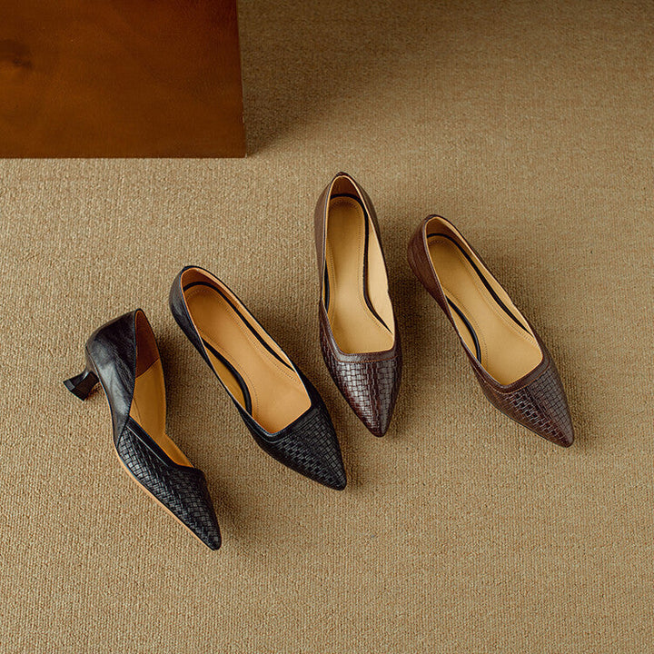 Genuine Leather Pumps Enzo