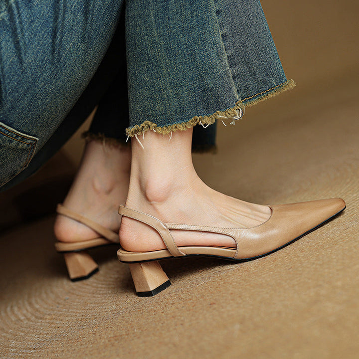 Authentic Leather Elle Heels