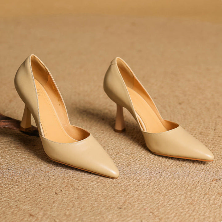 Authentic Leather Heels Liana