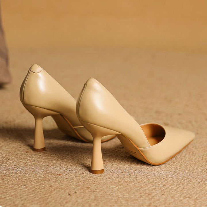 Authentic Leather Heels Liana
