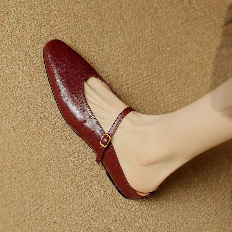 Kiro Genuine Leather Mules