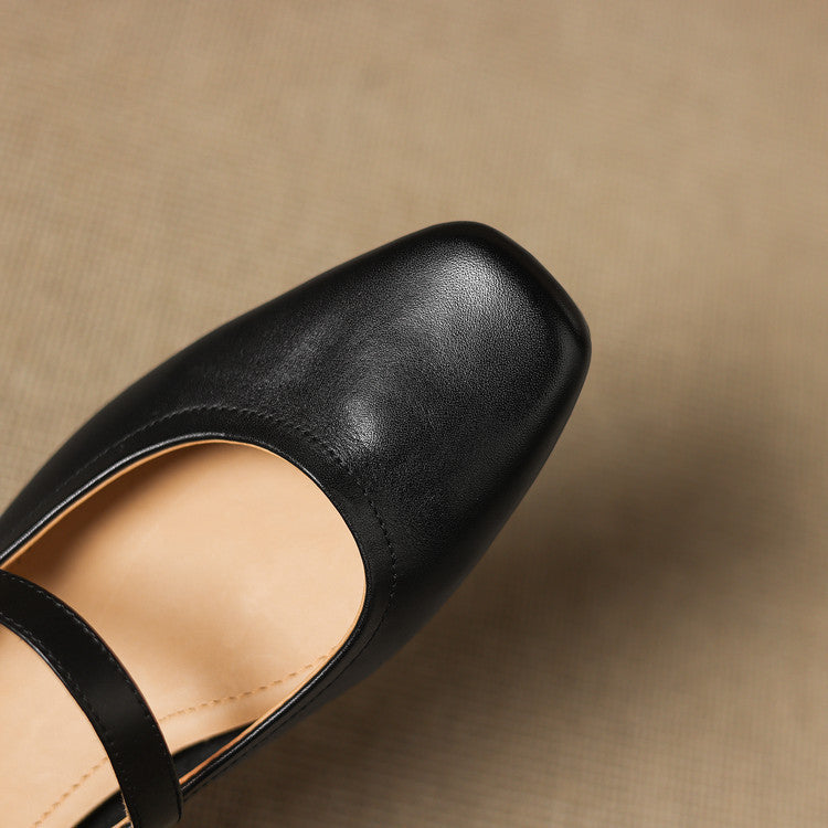 Emel Genuine Leather Flats