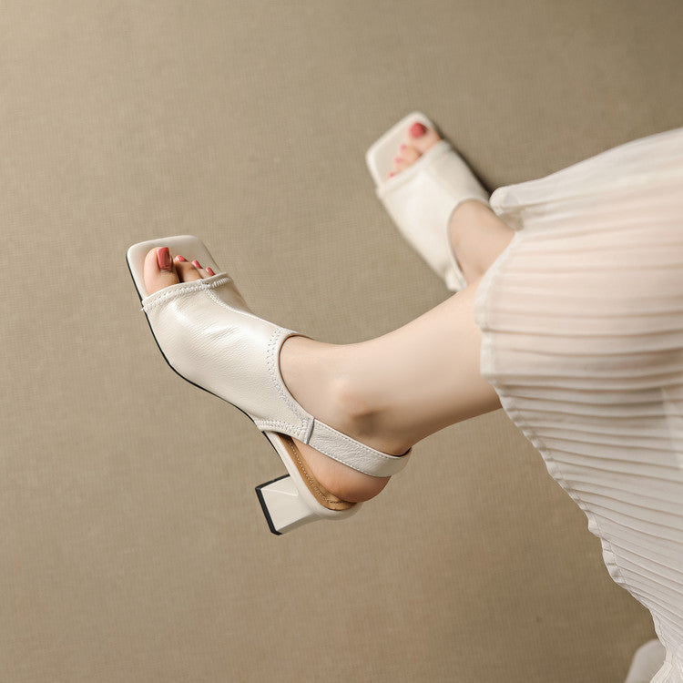 Authentic Leather Heels Velra