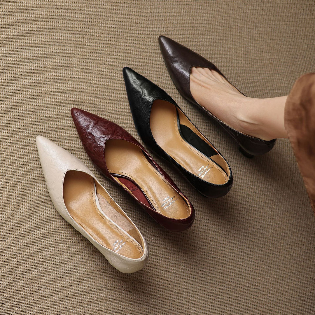 Authentic Leather Heels Veler