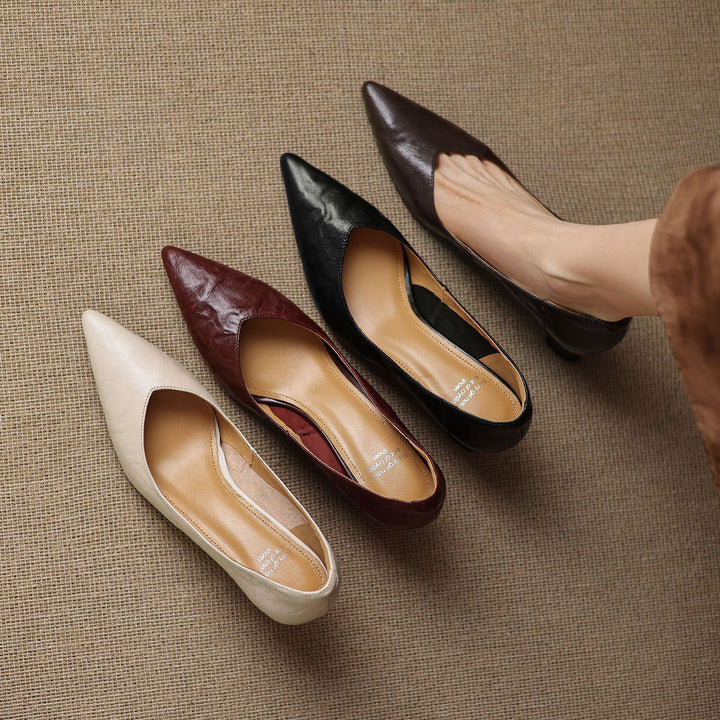 Authentic Leather Heels Veler