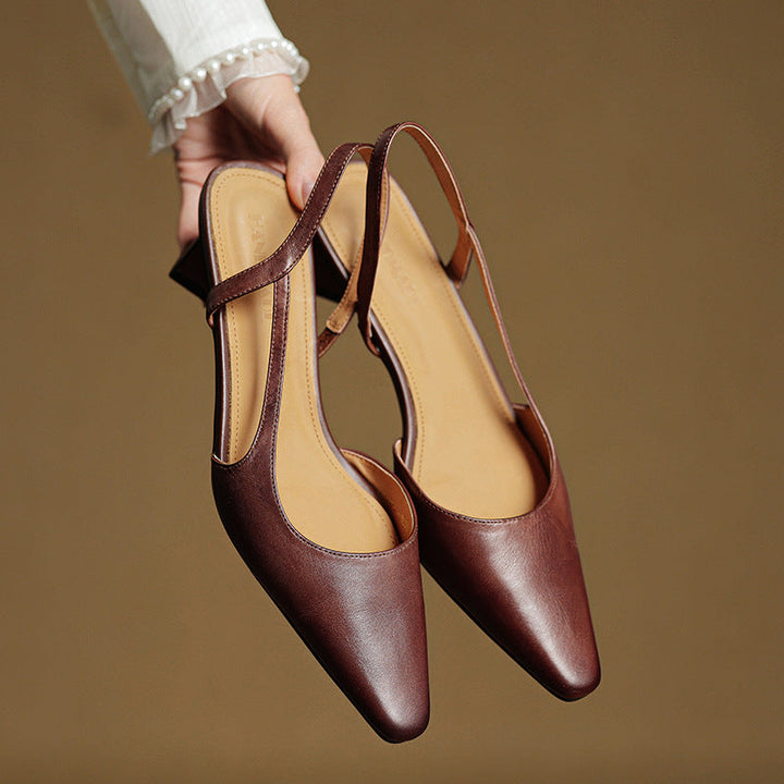 Authentic Leather Elle Heels