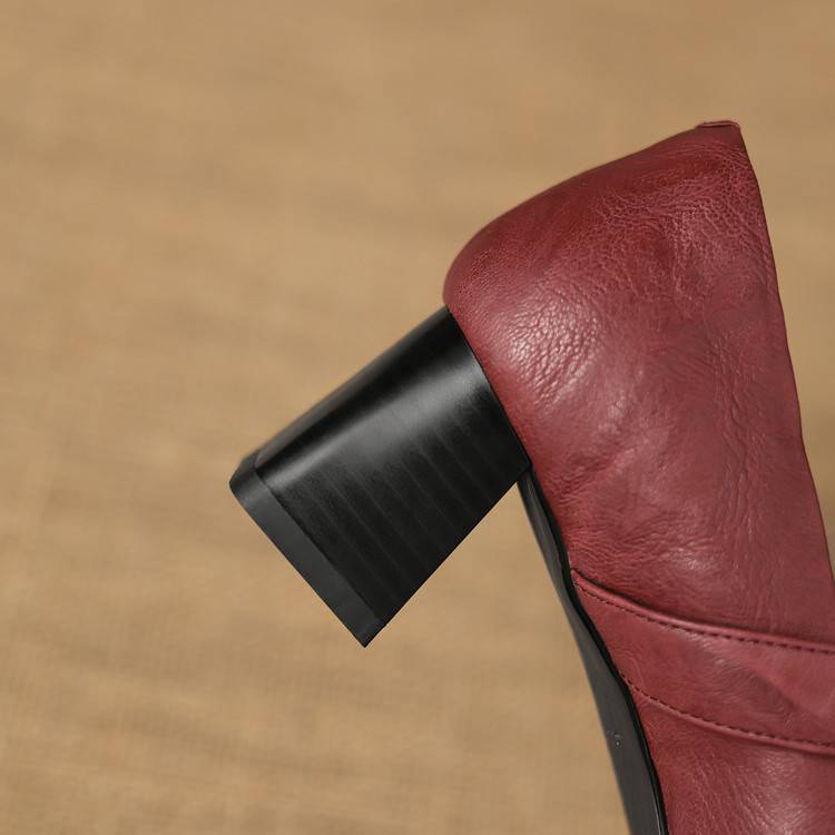 Azra Authentic Leather Heels