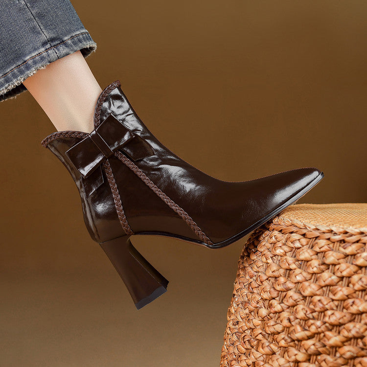 Colette Genuine Leather Ankle Boots