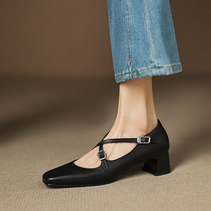 Authentic Leather Heels Ciora