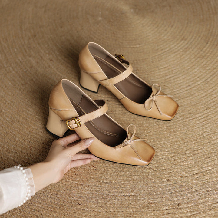 Authentic Leather Heels Emara