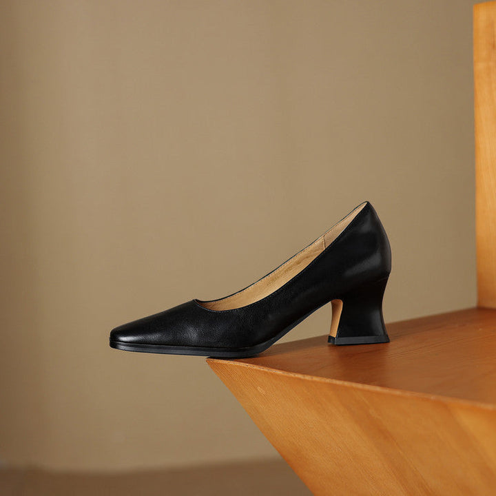 Authentic Leather Heels Arlix
