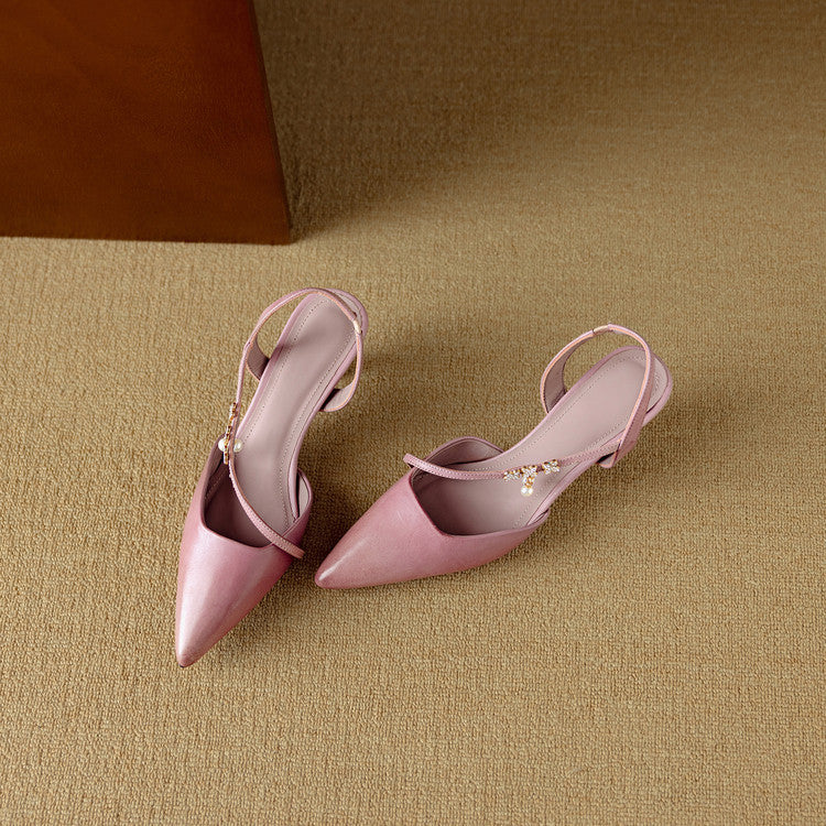Genuine Leather Dahlia Heels