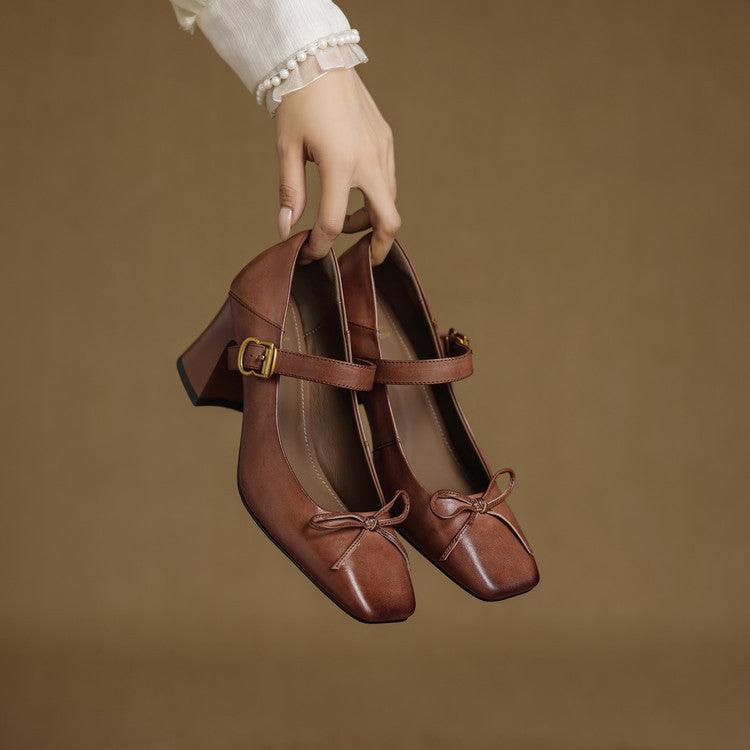 Authentic Leather Heels Emara