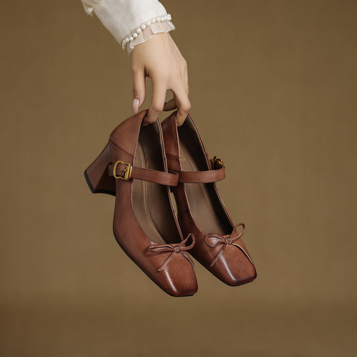 Authentic Leather Heels Emara