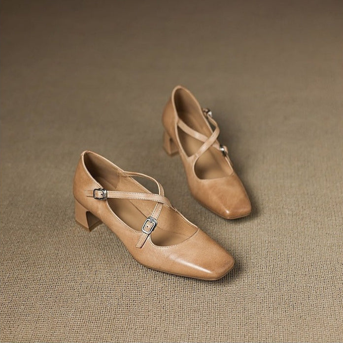 Authentic Leather Heels Ciora