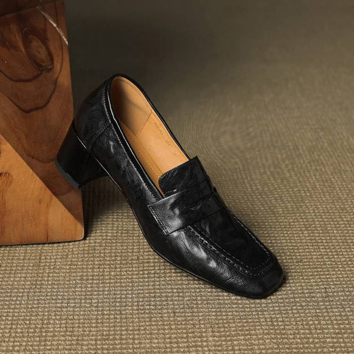 Authentic Leather Heels Sora