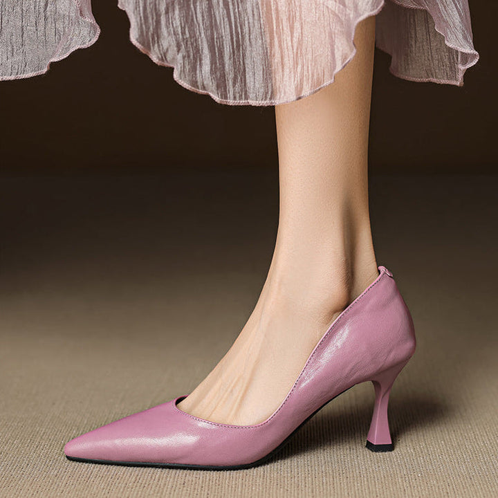 Authentic Leather Heels Viora