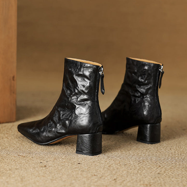Authentic Leather Estel Ankle Boots