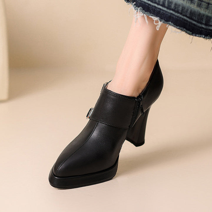 Authentic Leather Heels Nyrix