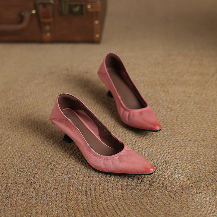 Liora Authentic Leather Heels