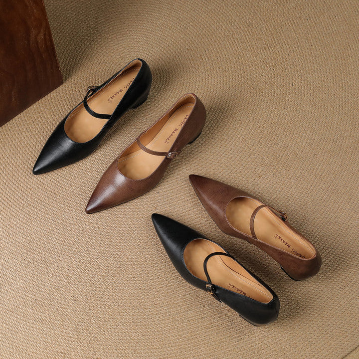 Felia Authentic Leather Heels