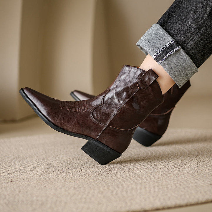 Dakota Genuine Leather Western Boots