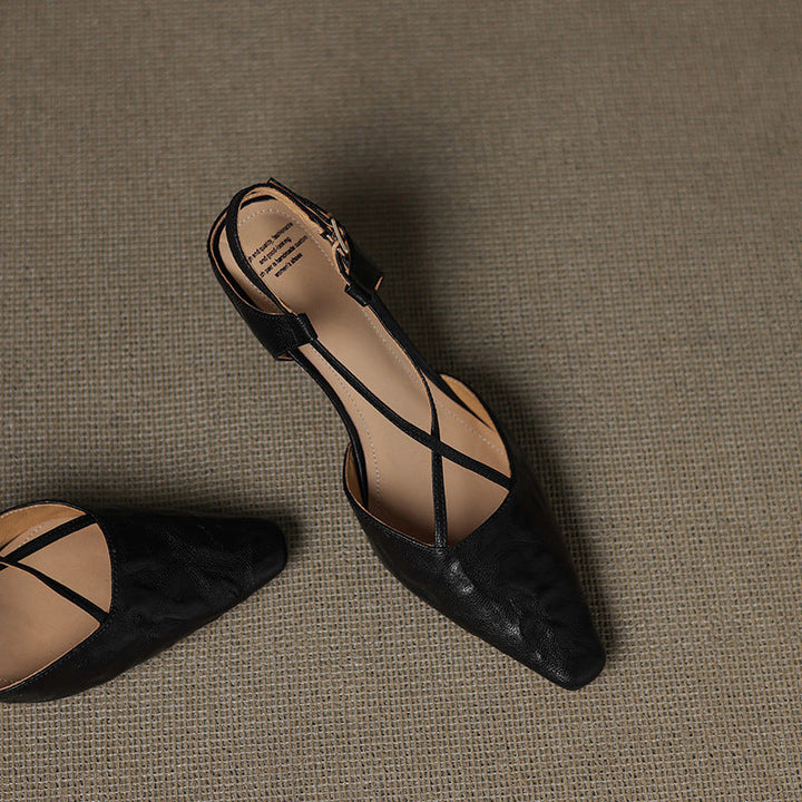 Authentic Leather Heels Velta