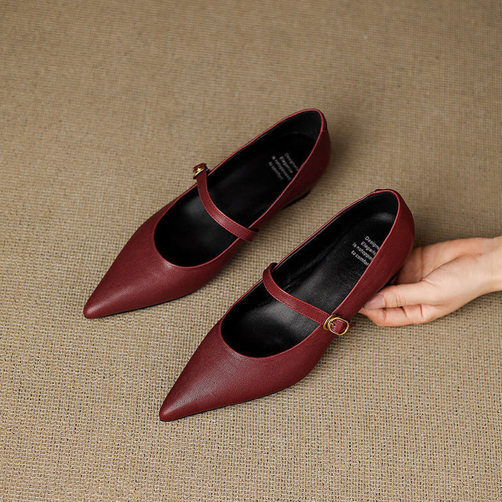 Delia Leather Heels
