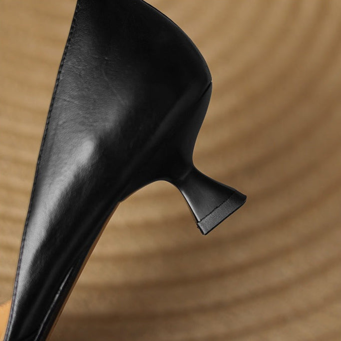 Authentic Leather Kitten Heels Carlen