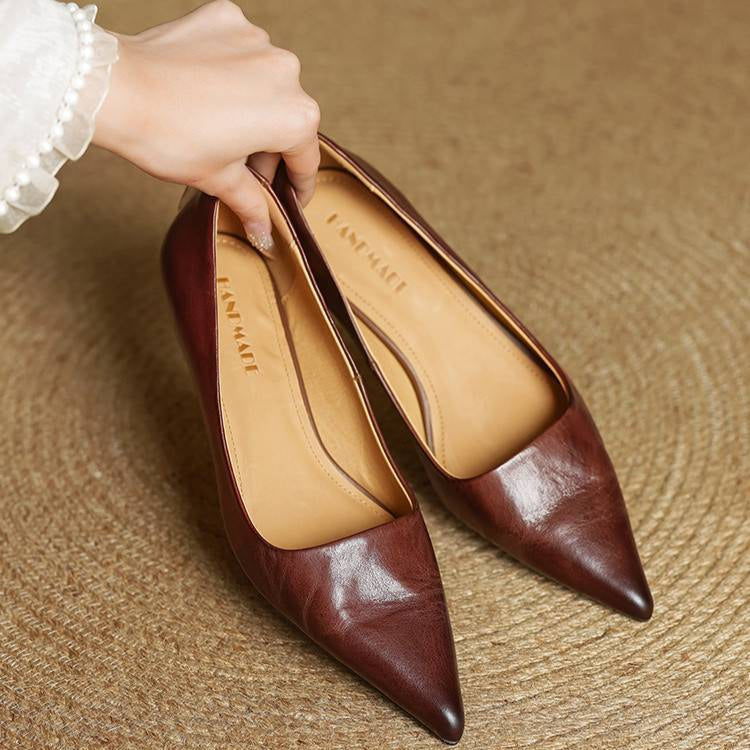 Genuine Leather Heels