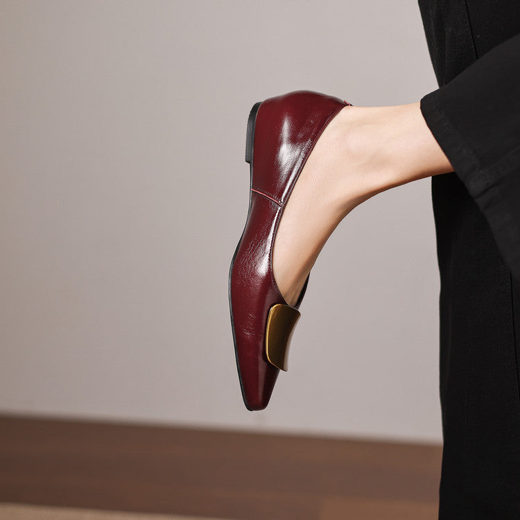 Relia Genuine Leather Flats