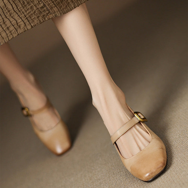 Genuine Leather Kelly Heels