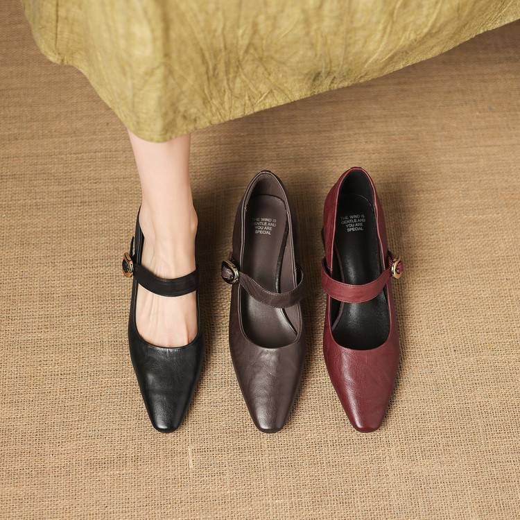 Azra Authentic Leather Heels
