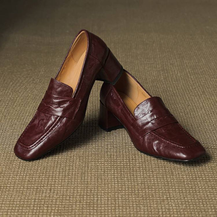 Authentic Leather Heels Sora