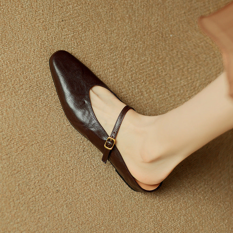 Kiro Genuine Leather Mules