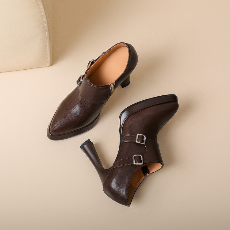 Authentic Leather Heels Nyrix