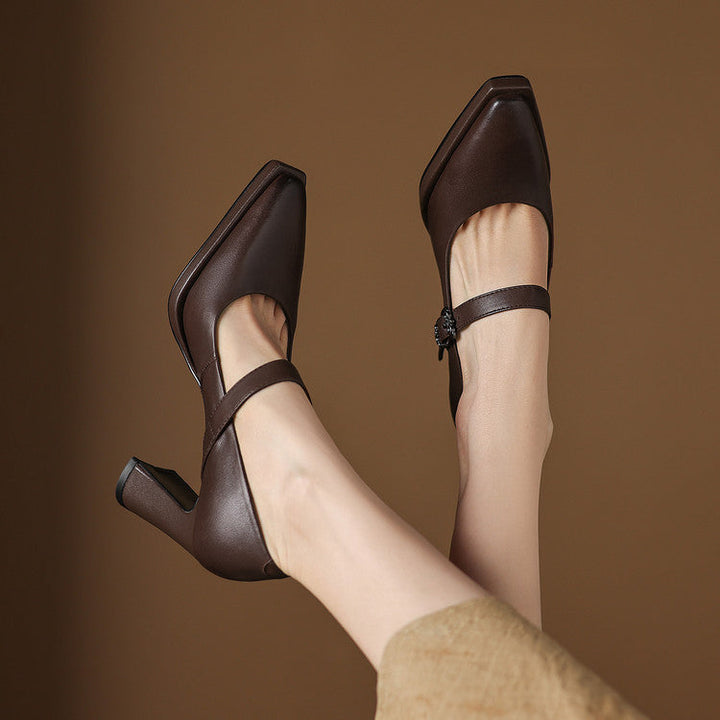 Claya Authentic Leather Heels