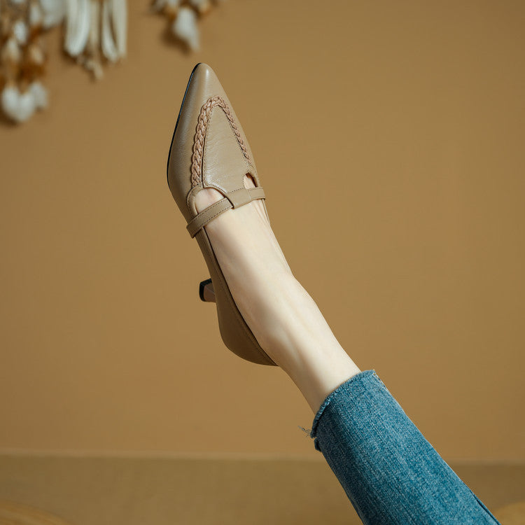 Authentic Leather Stiletto Heels Orel
