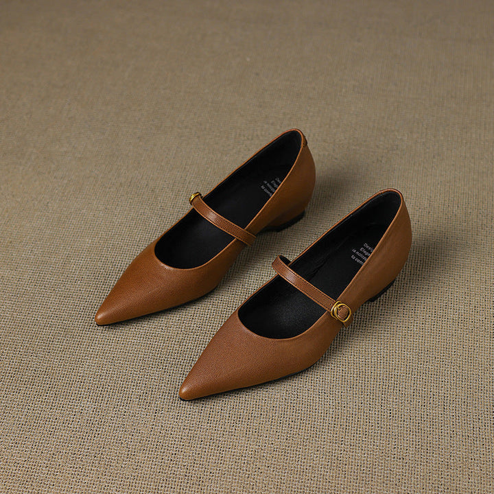 Delia Leather Heels