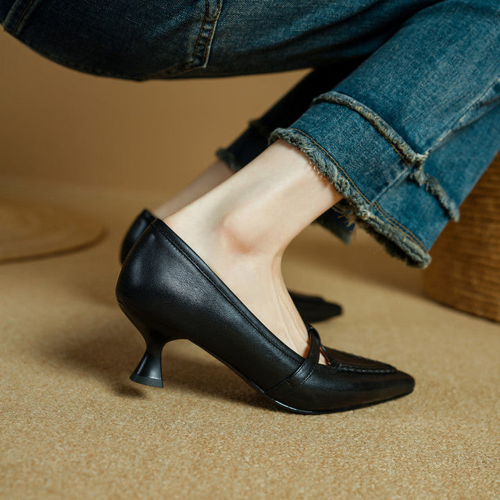 Authentic Leather Stiletto Heels Orel