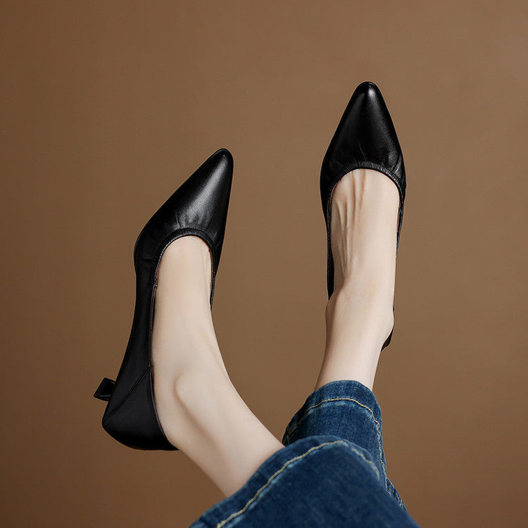 Liora Authentic Leather Heels