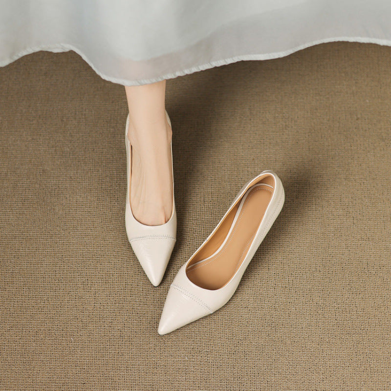 Elyra Authentic Leather Court Shoes