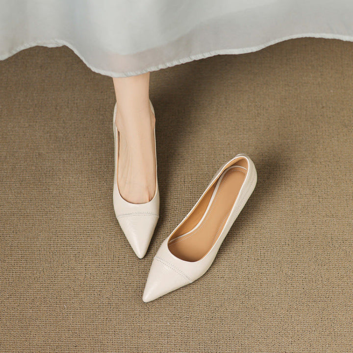 Elyra Authentic Leather Court Shoes