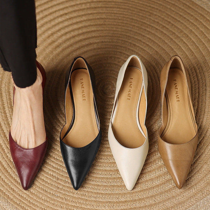 Authentic Leather Kitten Heels Carlen